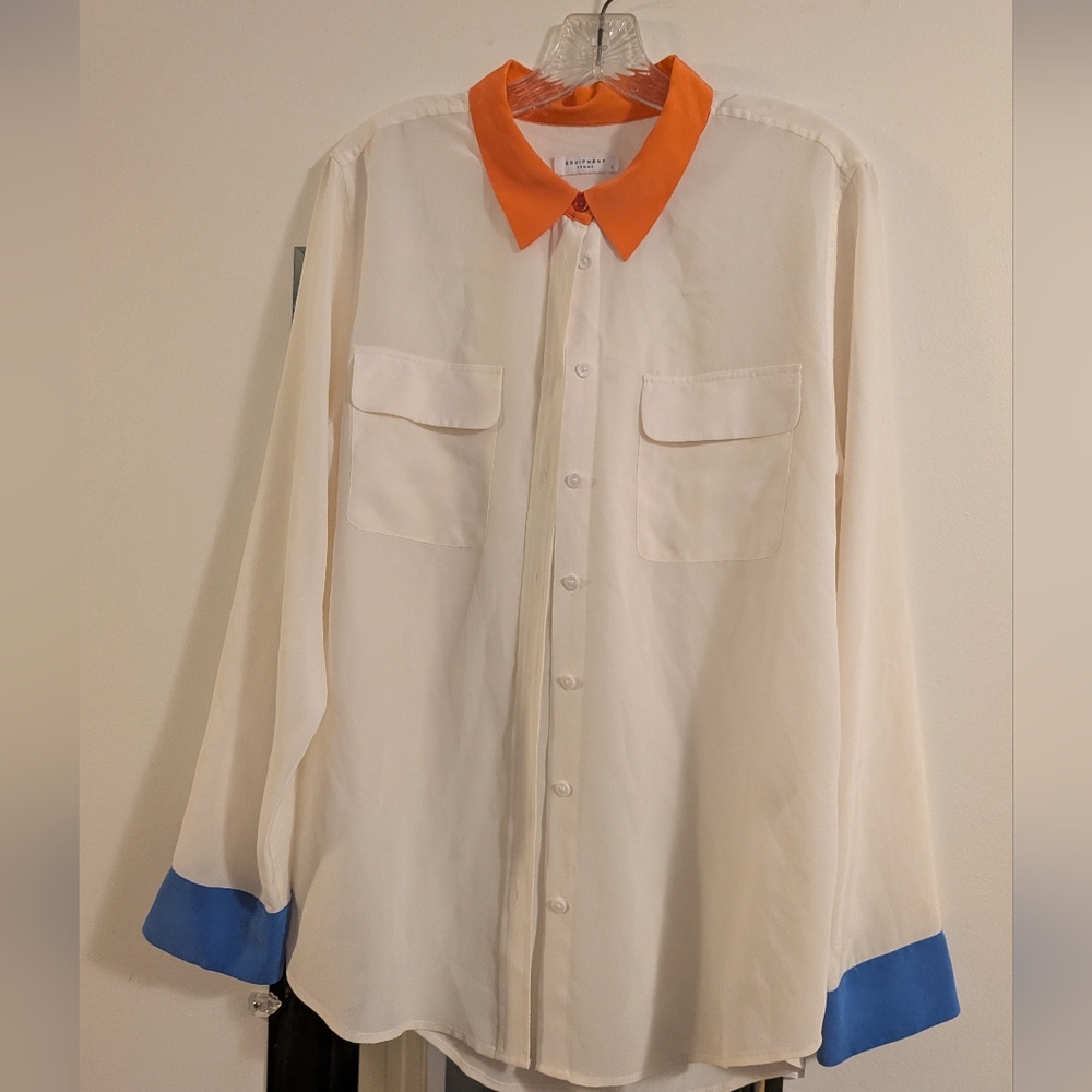 Equipment Femme Silk Shirt Large
